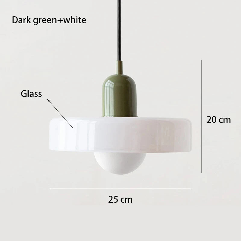 Bauhaus Glass Pendant | Nordic Retro Ceiling Light