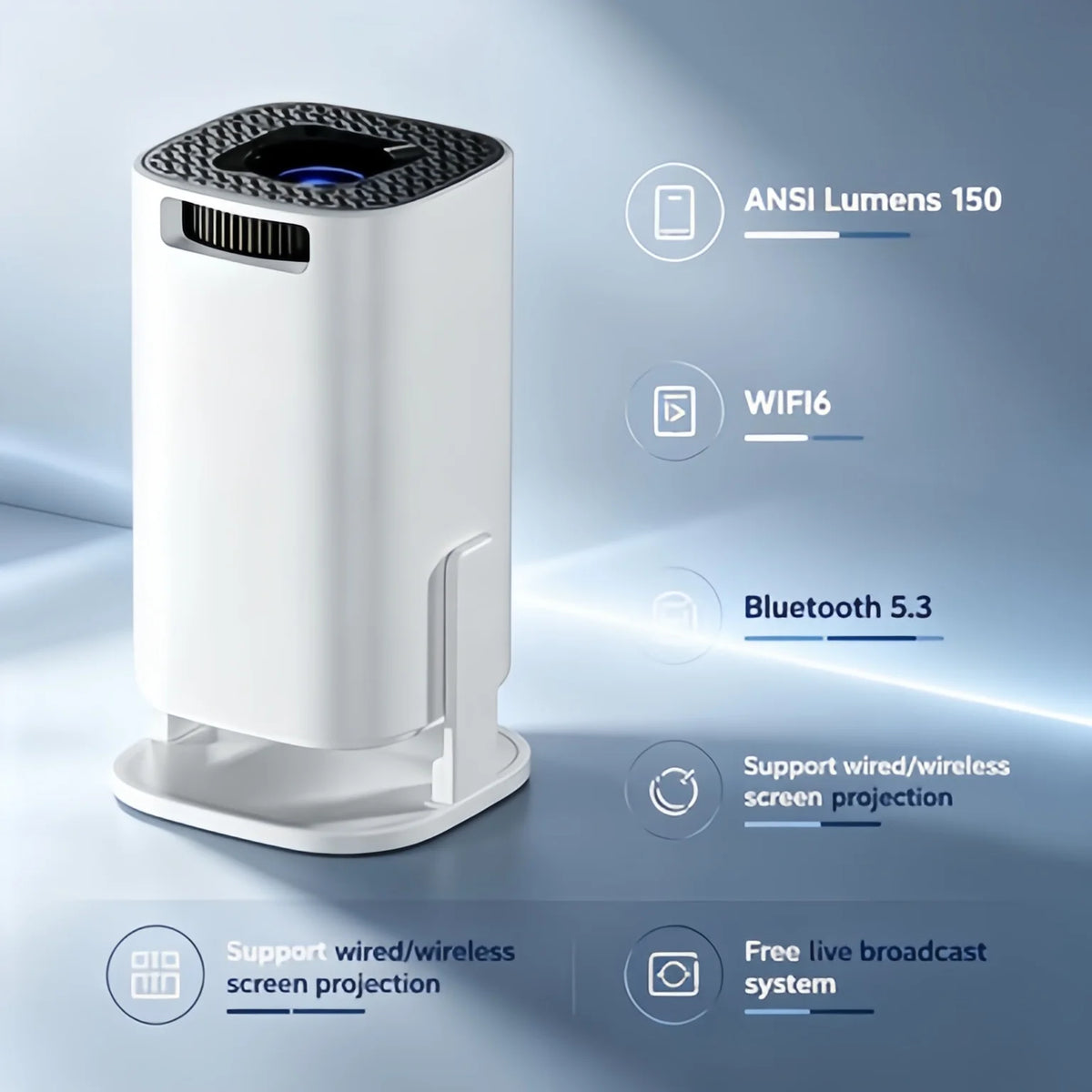 CinemaGo Mini Projector | Portable 1080P Home Theatre