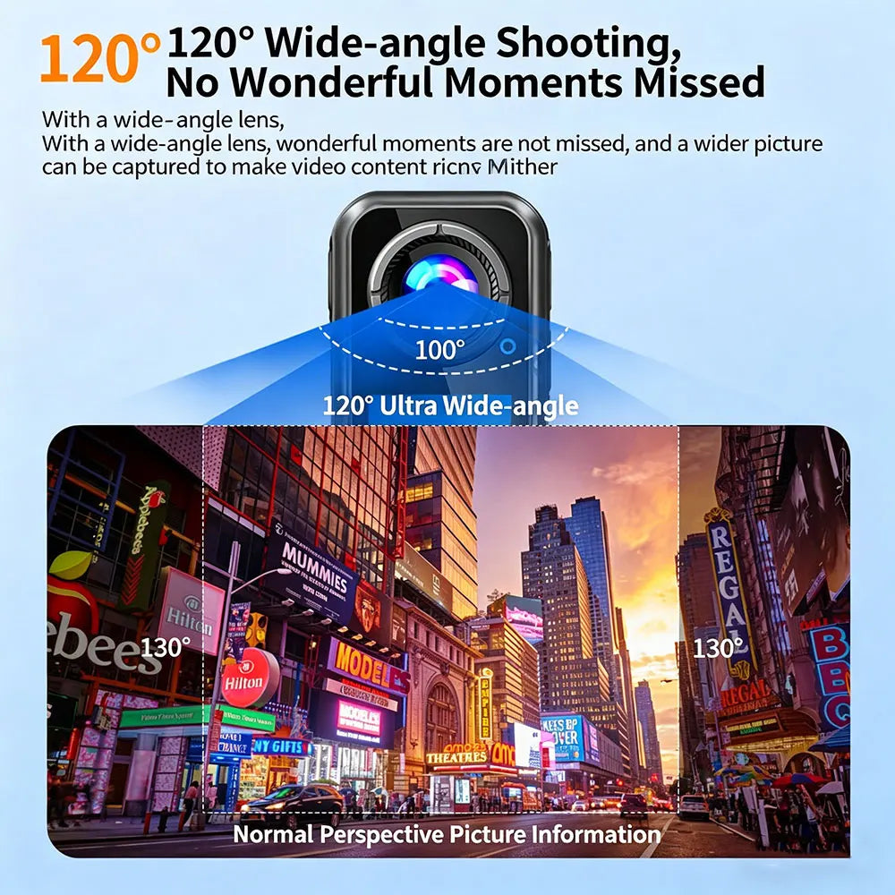 ClipCam 5K Mini Action Camera | Magnetic Thumb Camera with EIS
