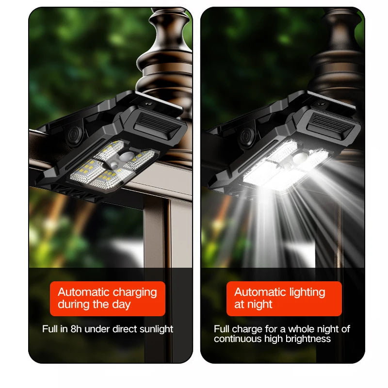 Solstice Solar Clip Lamp | Motion Sensor Garden Wall Light