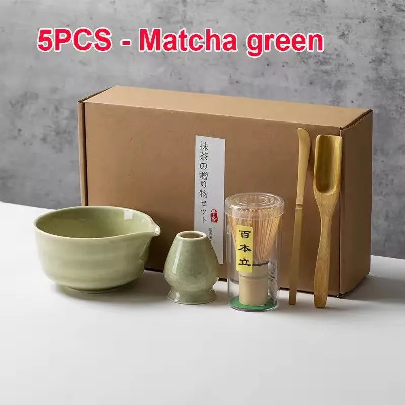 Ceremony Matcha Set | Bamboo Whisk, Scoop & Ceramic Bowl