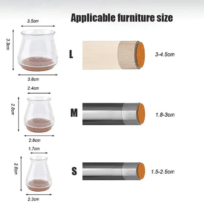 Glide Silicone Furniture Caps | Floor Protector Socks