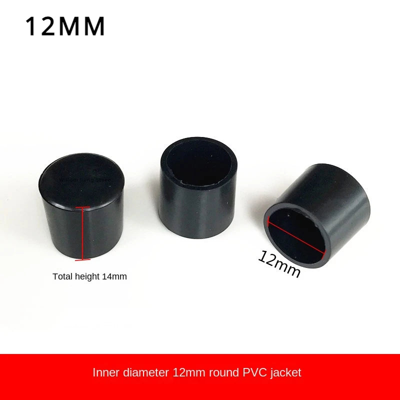 Silent Step Rubber Leg Plugs | Round Furniture Feet Caps