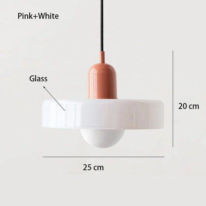 Bauhaus Glass Pendant | Nordic Retro Ceiling Light