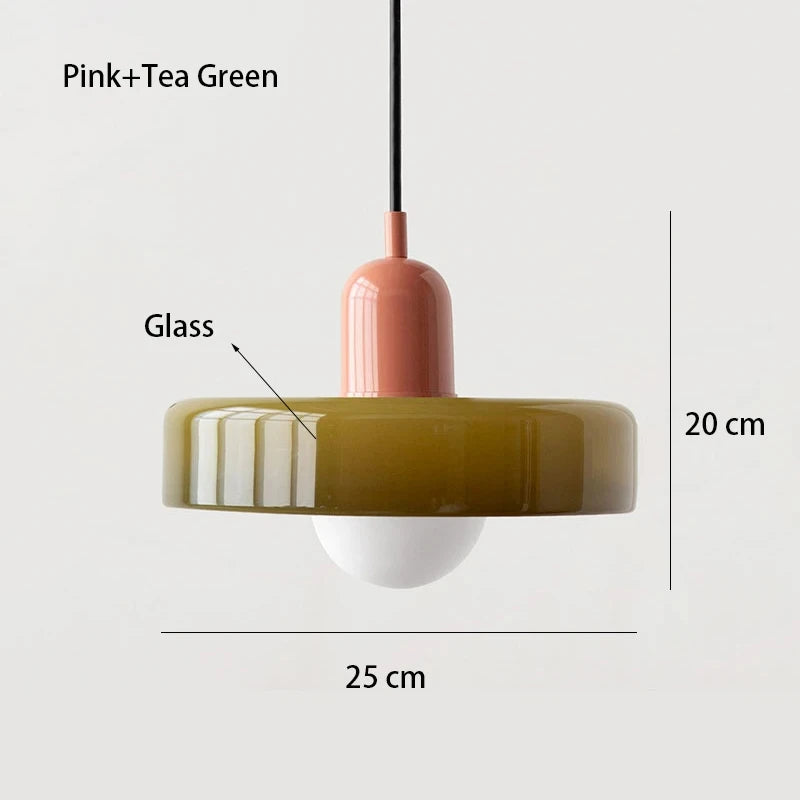 Bauhaus Glass Pendant | Nordic Retro Ceiling Light
