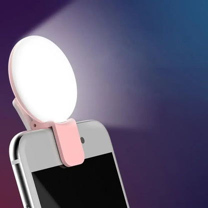 Glow Clip Selfie Ring Light | Rechargeable Phone Light