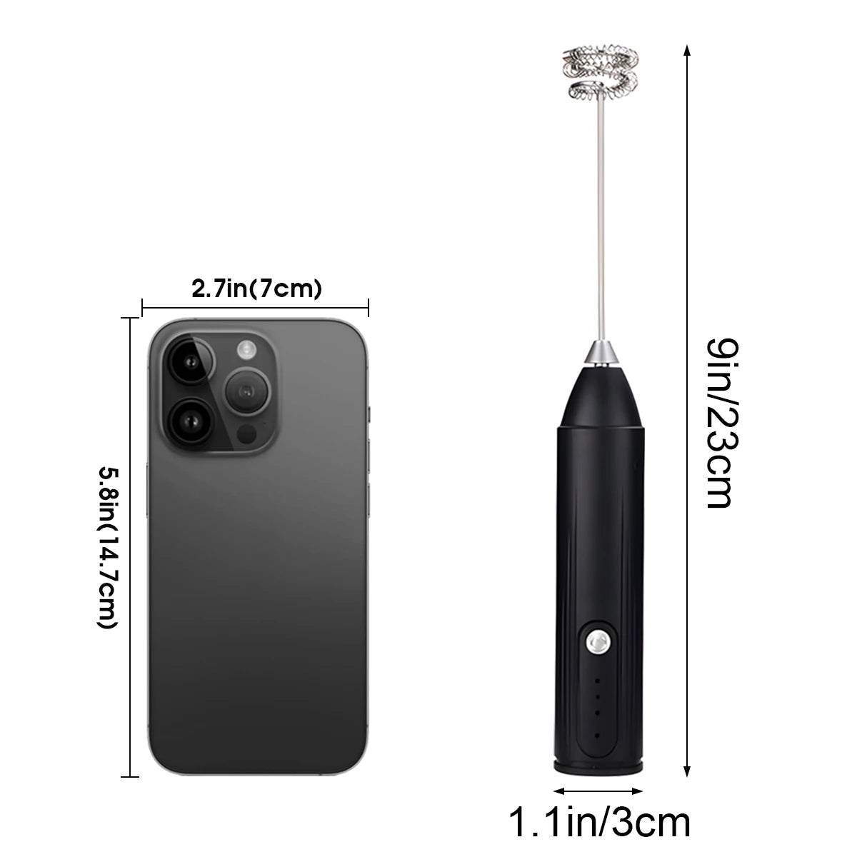 WhipIt Mini Frother | 3-Speed Rechargeable Whisk