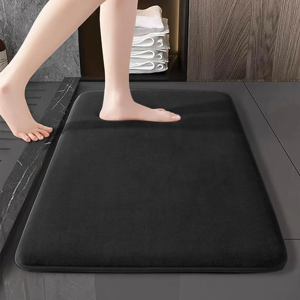 QuickDry Coral Bath Mat | Super Absorbent Non-Slip Mat