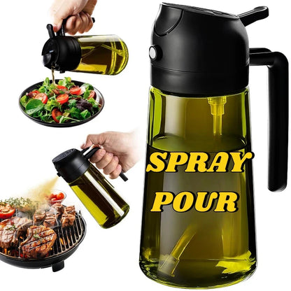 Olive Grove Oil Sprayer | 2-in-1 Spray & Pour Bottle