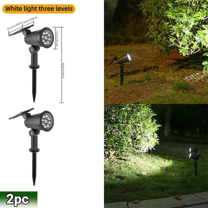 Prism Solar Spotlights | 9 LED RGB Landscape Lights