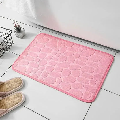 StoneStep Bath Mat | Embossed Pebble Anti-Slip Floor Mat