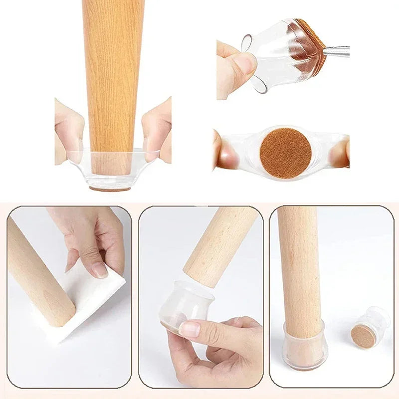 Glide Silicone Furniture Caps | Floor Protector Socks