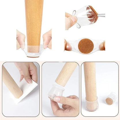 Glide Silicone Furniture Caps | Floor Protector Socks
