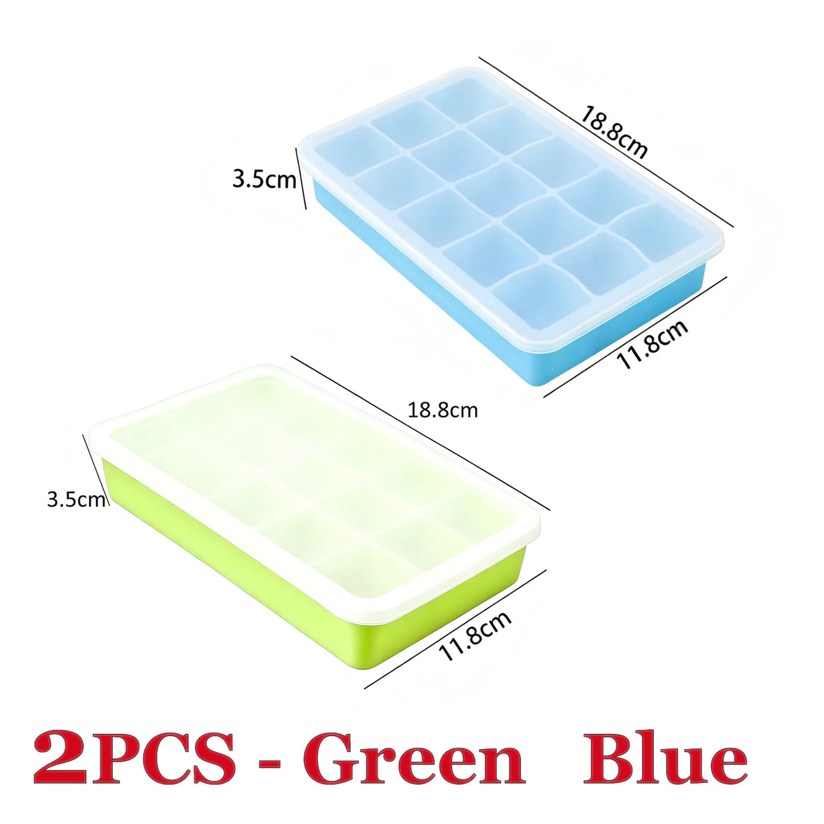 Polar Cube Ice Tray | 15-Cavity Silicone Mould with Lid