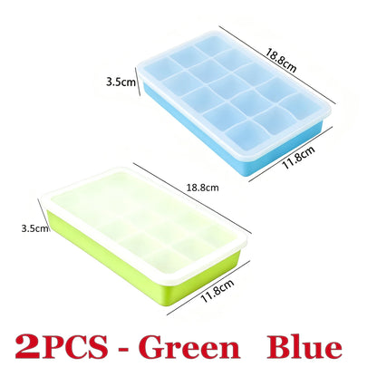 Polar Cube Ice Tray | 15-Cavity Silicone Mould with Lid