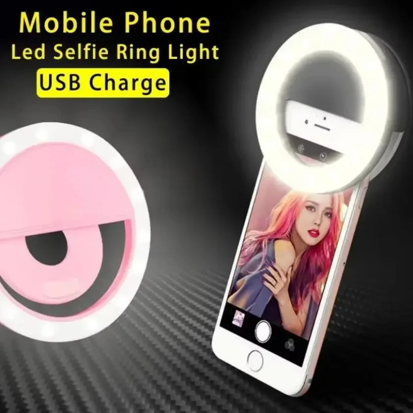 Halo Lens Clip Light | Rechargeable Phone Selfie Ring