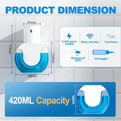 Sense Touchless Soap Dispenser | 420ml Automatic Pump, IPX5