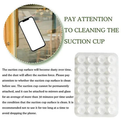 SuctionSquare Phone Holder | Silicone Suction Cup Mount