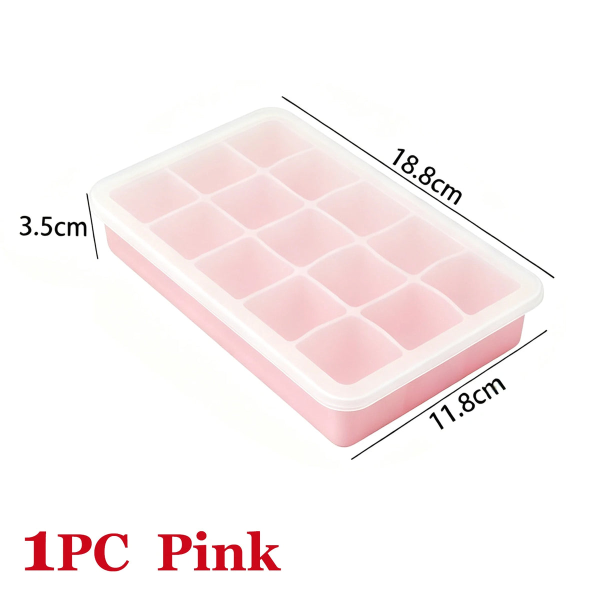Polar Cube Ice Tray | 15-Cavity Silicone Mould with Lid