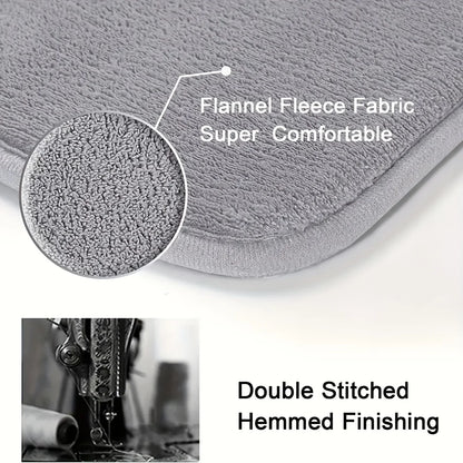 Burrow Critter Bath Mat | Absorbent Flannel Toilet Mat