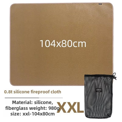 Ember Shield Fire Mat | Fireproof BBQ & Campfire Blanket