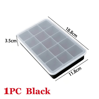 Polar Cube Ice Tray | 15-Cavity Silicone Mould with Lid