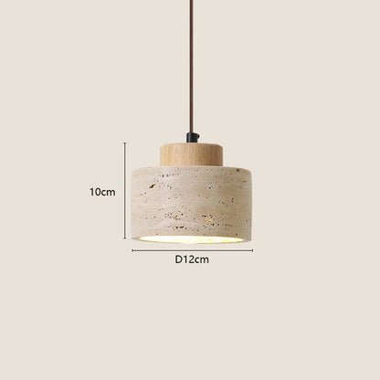 Cavern Stone Pendant | Wabi-Sabi Bedside Hanging Light