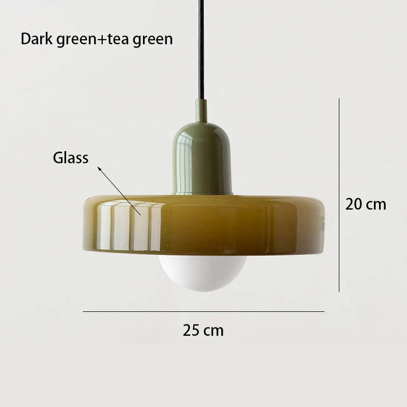 Bauhaus Glass Pendant | Nordic Retro Ceiling Light