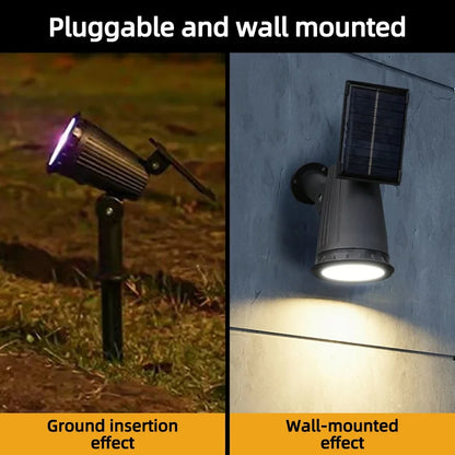 Prism Solar Spotlights | 9 LED RGB Landscape Lights