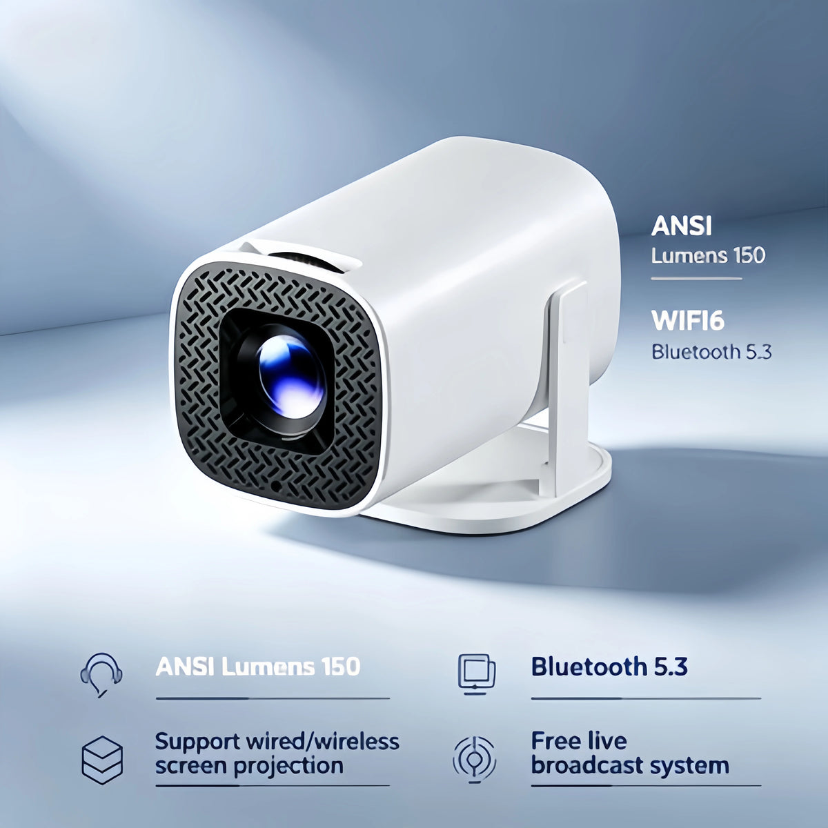 CinemaGo Mini Projector | Portable 1080P Home Theatre