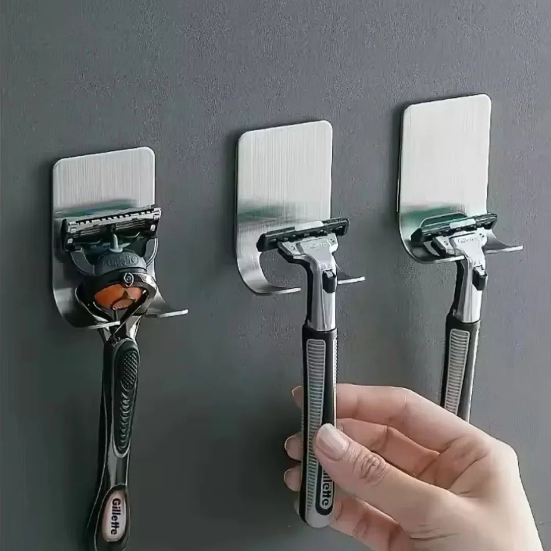 Hang Tidy Razor Holder | Adhesive Shaver Hooks, 2 Pack