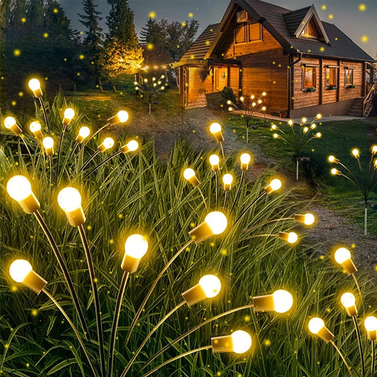 Firefly Solar Garden Lights | 10 LED Waterproof Outdoor Decor