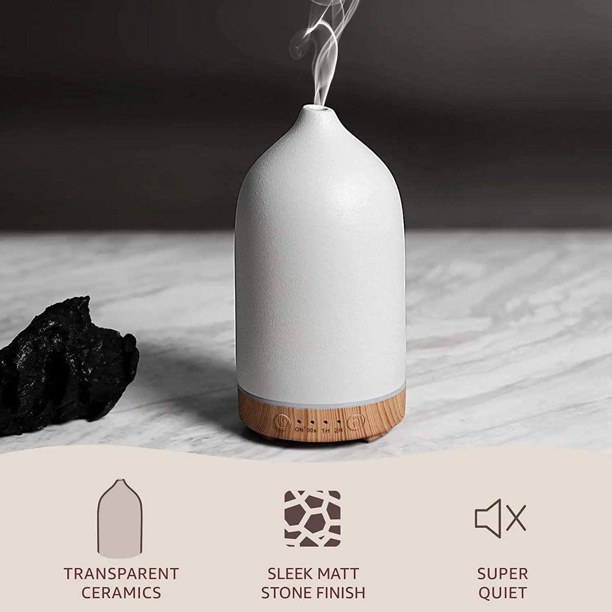 Stoneware Aroma Diffuser | 100ml Ceramic Ultrasonic Diffuser