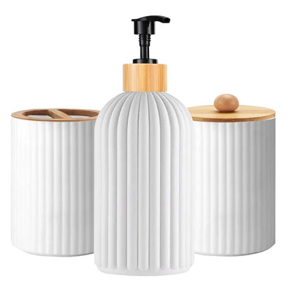Clean Slate Vanity Set | Soap Dispenser & Bathroom Storage