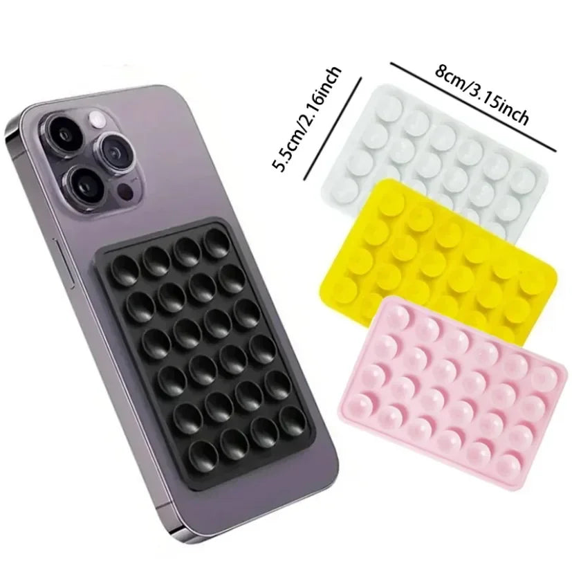 SuctionSquare Phone Holder | Silicone Suction Cup Mount