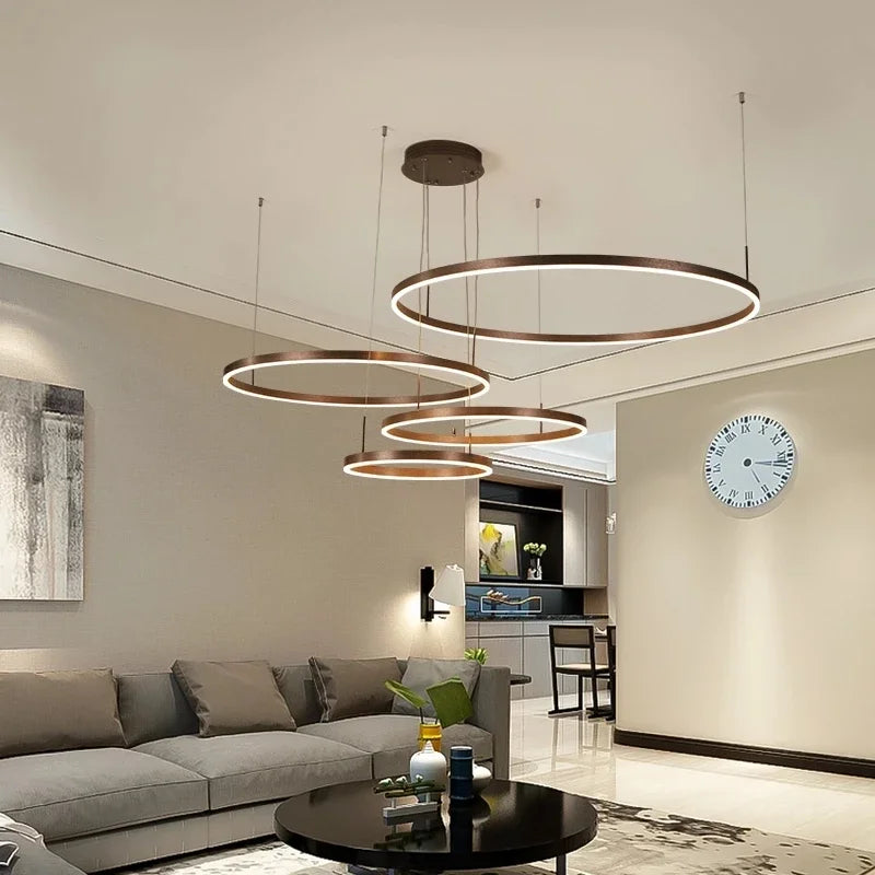 Orbit Ring LED Chandelier | Multi-Ring Modern Pendant Light
