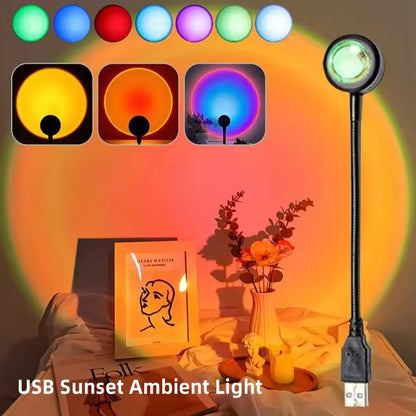 Dusk Halo Sunset Light | USB Mood Projection Lamp