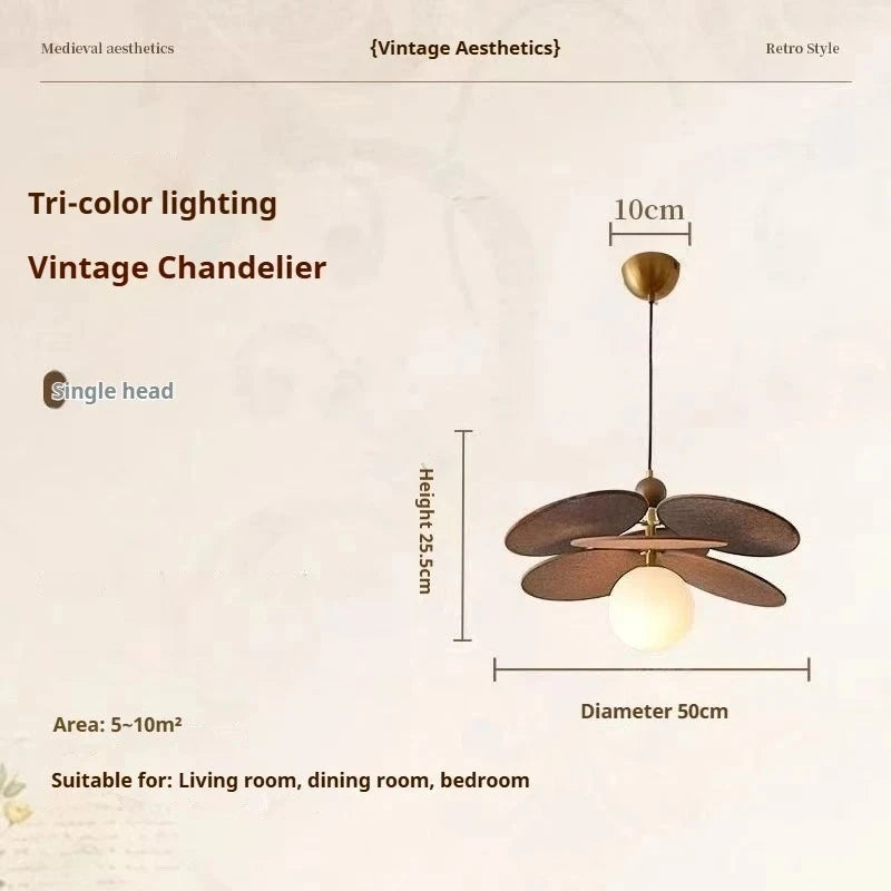 Petal Glass Pendant | Retro Flower Ceiling Light with Glass Globes