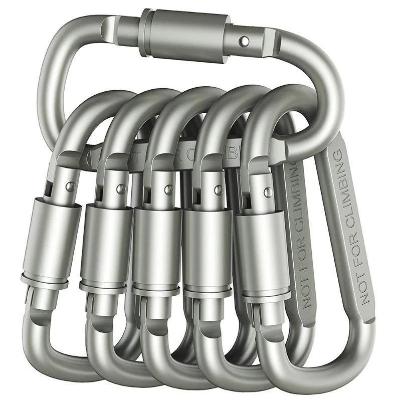Trailclip Carabiner Set | Aluminium D-Ring Keychain Clips