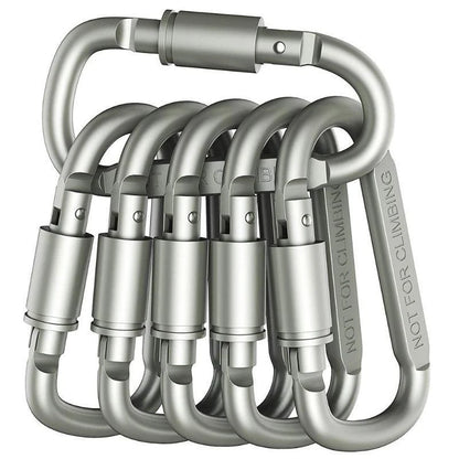 Trailclip Carabiner Set | Aluminium D-Ring Keychain Clips