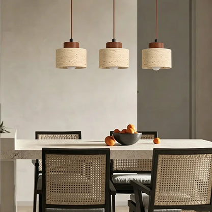 Cavern Stone Pendant | Wabi-Sabi Bedside Hanging Light