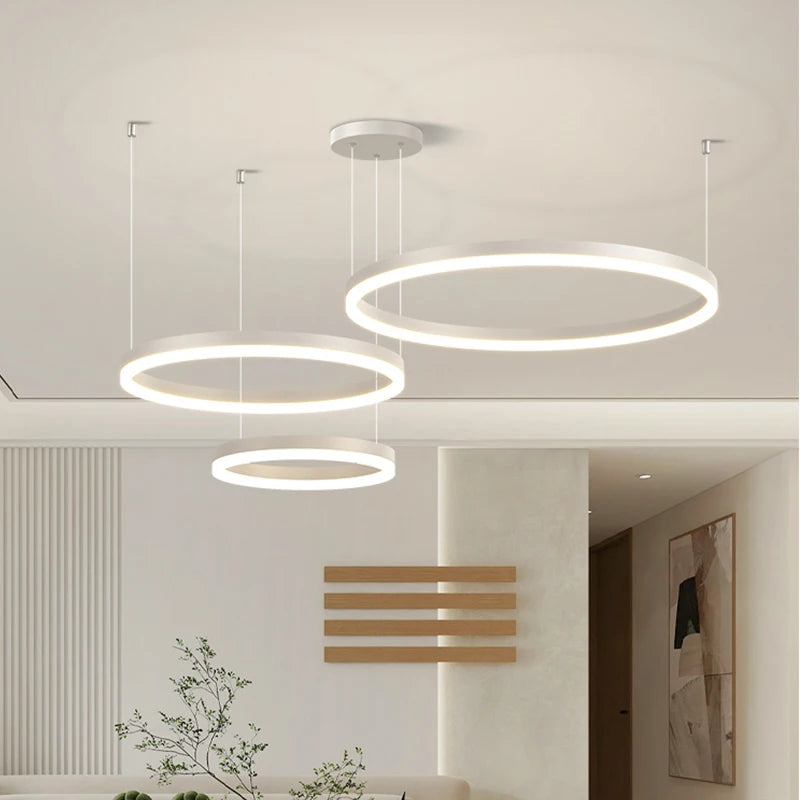 Orbit Ring LED Chandelier | Multi-Ring Modern Pendant Light