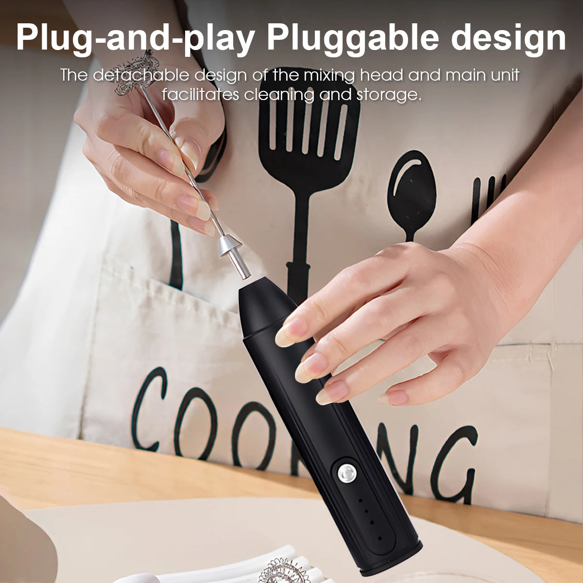 WhipIt Mini Frother | 3-Speed Rechargeable Whisk