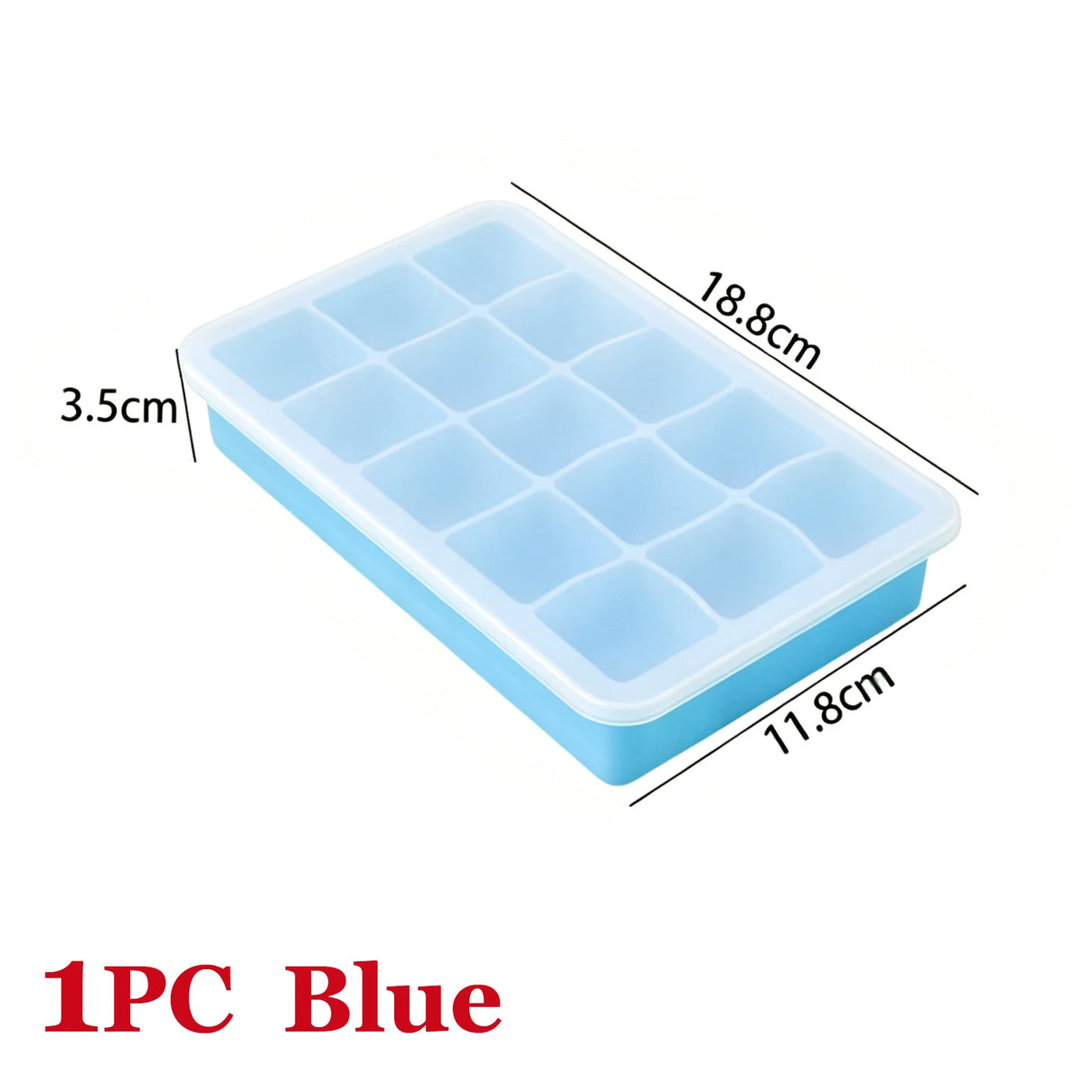 Polar Cube Ice Tray | 15-Cavity Silicone Mould with Lid