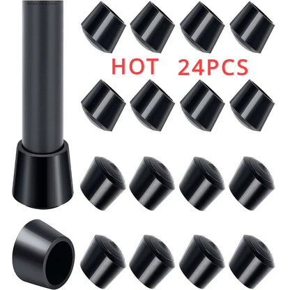 Silent Step Rubber Leg Plugs | Round Furniture Feet Caps