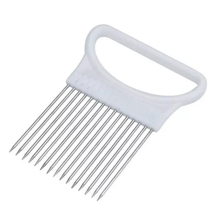 Crisp Cut Onion Holder | Stainless Steel Slicing Guide