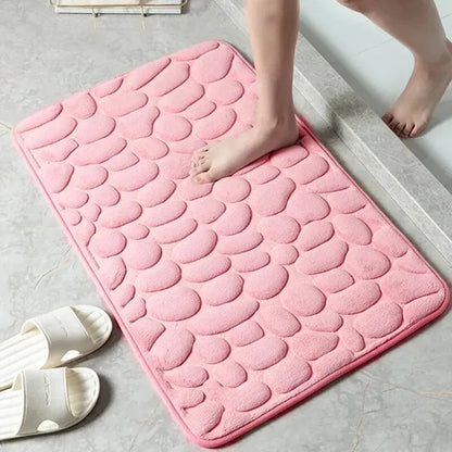 StoneStep Bath Mat | Embossed Pebble Anti-Slip Floor Mat