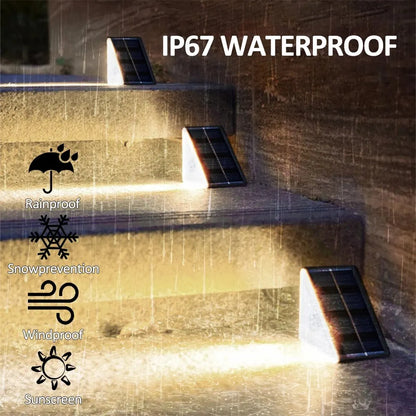 Stepglow Solar Deck Lights | IP67 Triangle Step Lamps