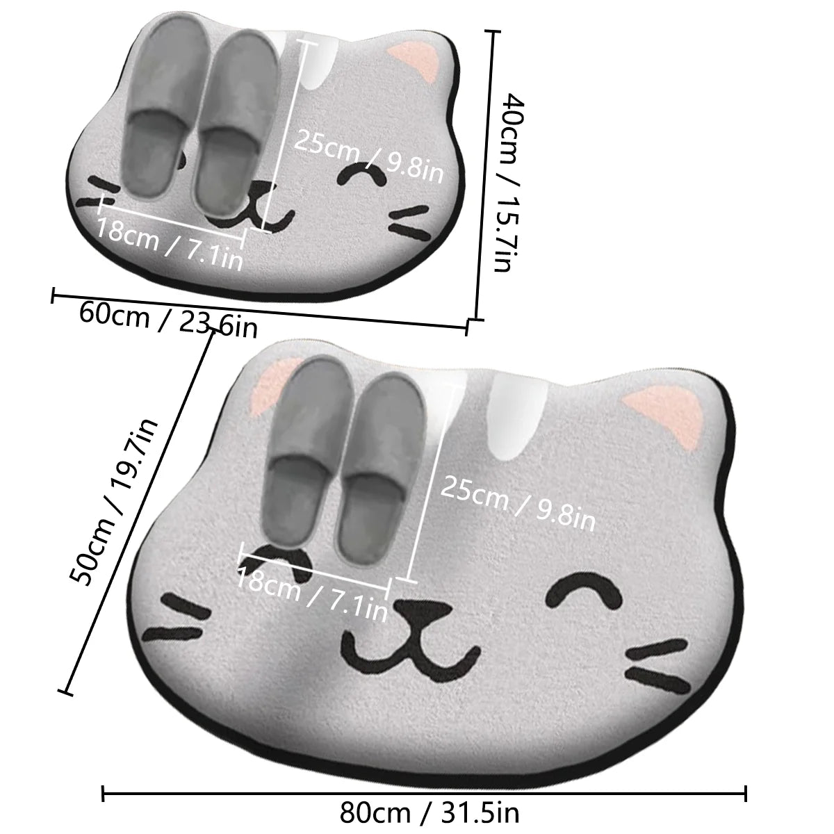 Burrow Critter Bath Mat | Absorbent Flannel Toilet Mat