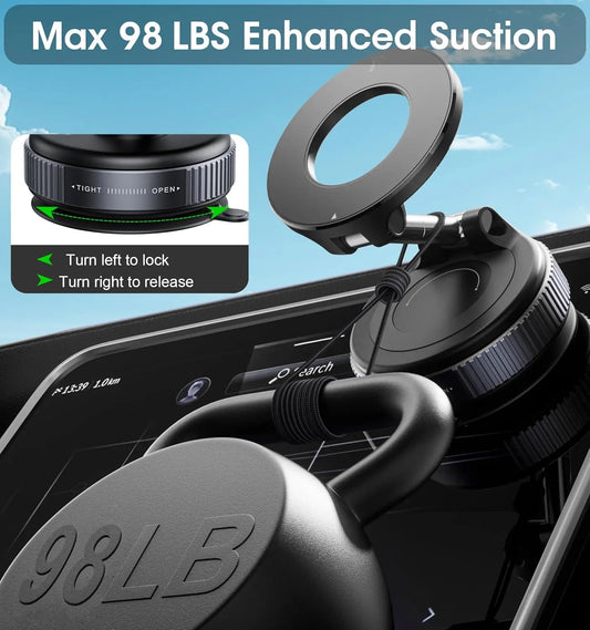 SnapGrip Suction Mount | Magnetic Foldable Phone Holder